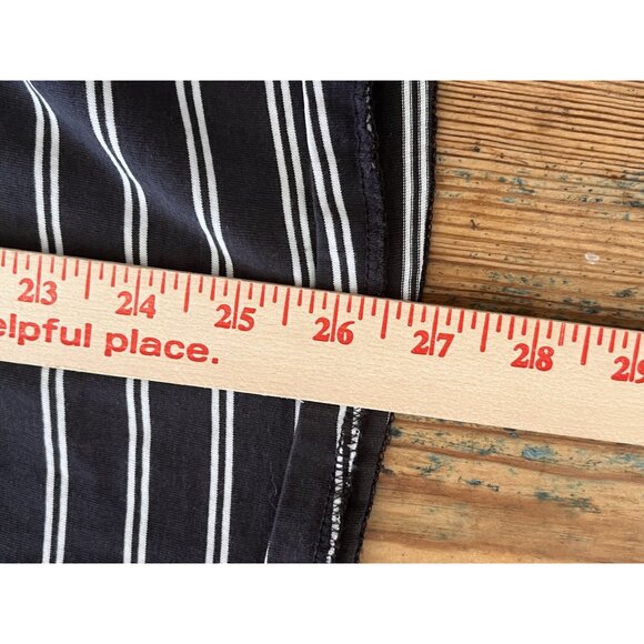 Lucky Brand Mens Gray/White Striped T-Shirt Size L Supima Cotton Crew Neck - Picture 6 of 6